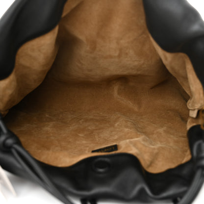 Loewe Mellow Nappa Donut Chain Large Flamenco Knot Clutch Black 5 of 10