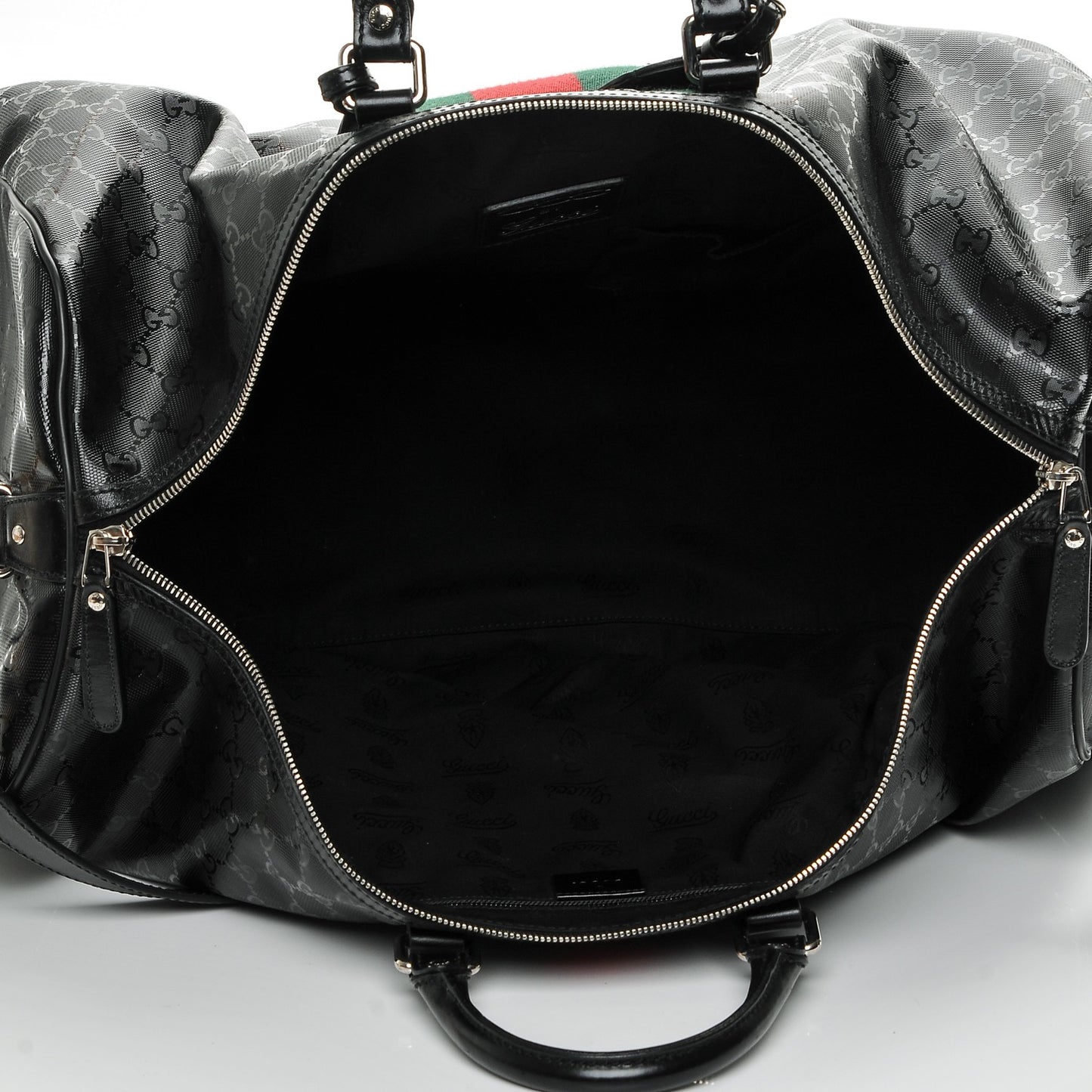 Imprime Monogram Web Carry On Duffle Bag Black