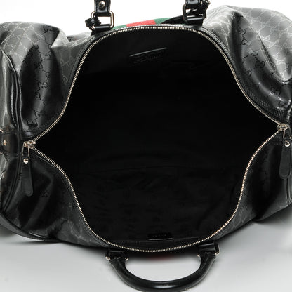 Gucci Imprime Monogram Web Carry On Duffle Bag Black 5 of 7
