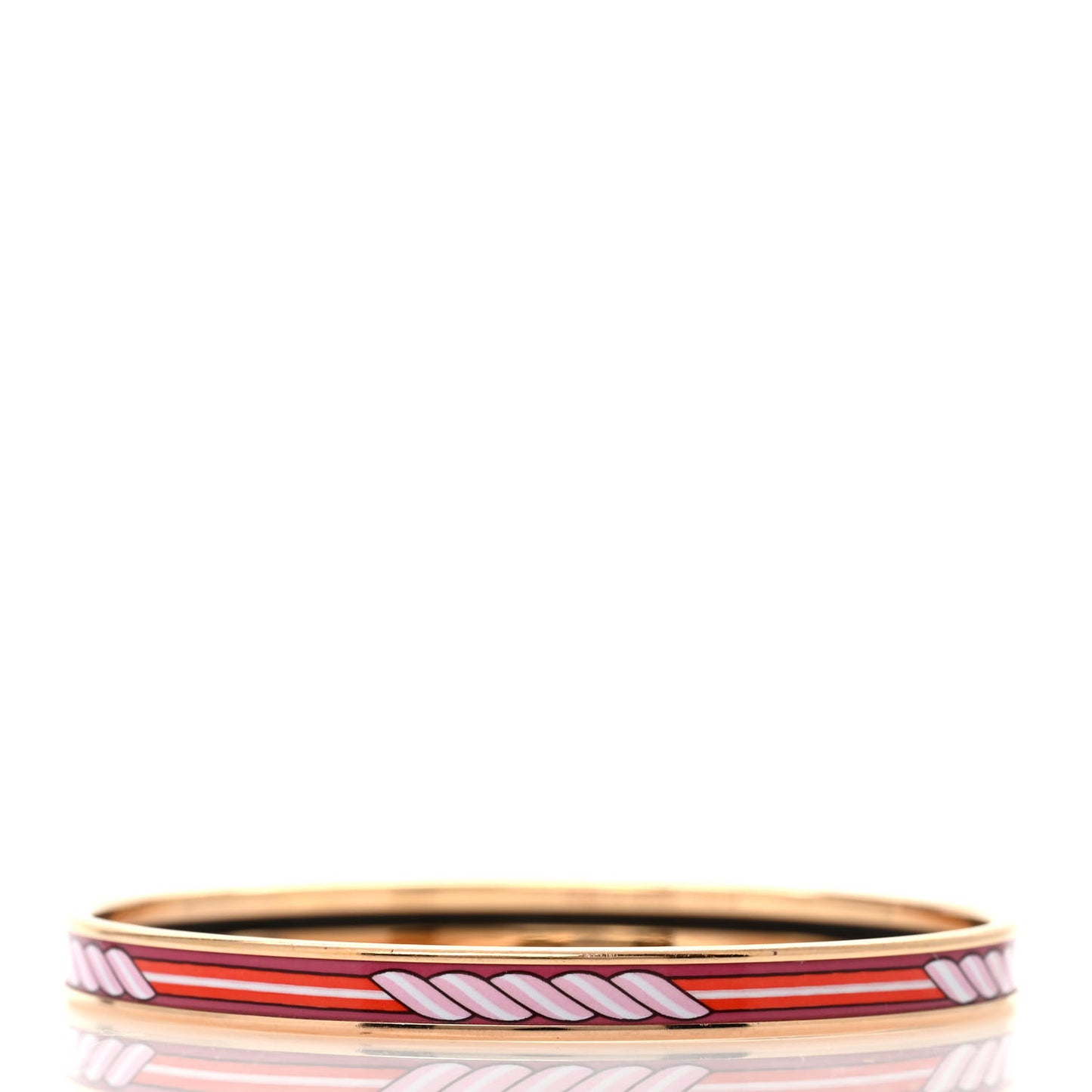 Enamel Quadrige Printed Extra Narrow Bracelet 65