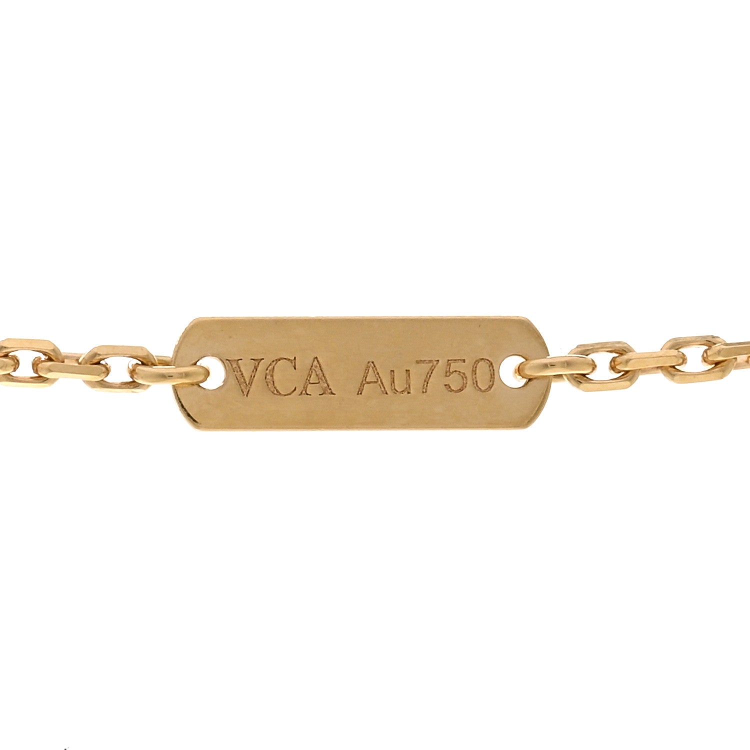Van Cleef & Arpels VAN CLEEF & ARPELS 18K Yellow Gold Black Onyx Vintage Alhambra Pendant Necklace 4 of 6