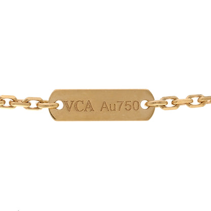 Van Cleef & Arpels VAN CLEEF & ARPELS 18K Yellow Gold Black Onyx Vintage Alhambra Pendant Necklace 4 of 6