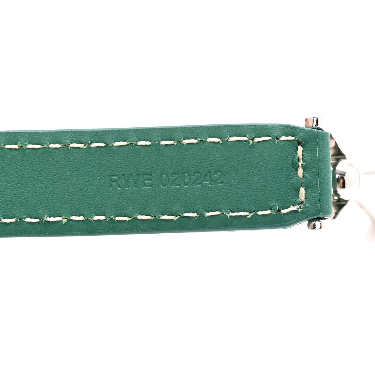 Calfskin Adjustable Shoulder Strap Green
