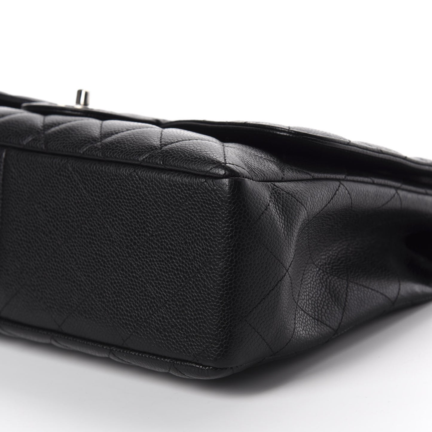Caviar Quilted Jumbo Single Flap Black