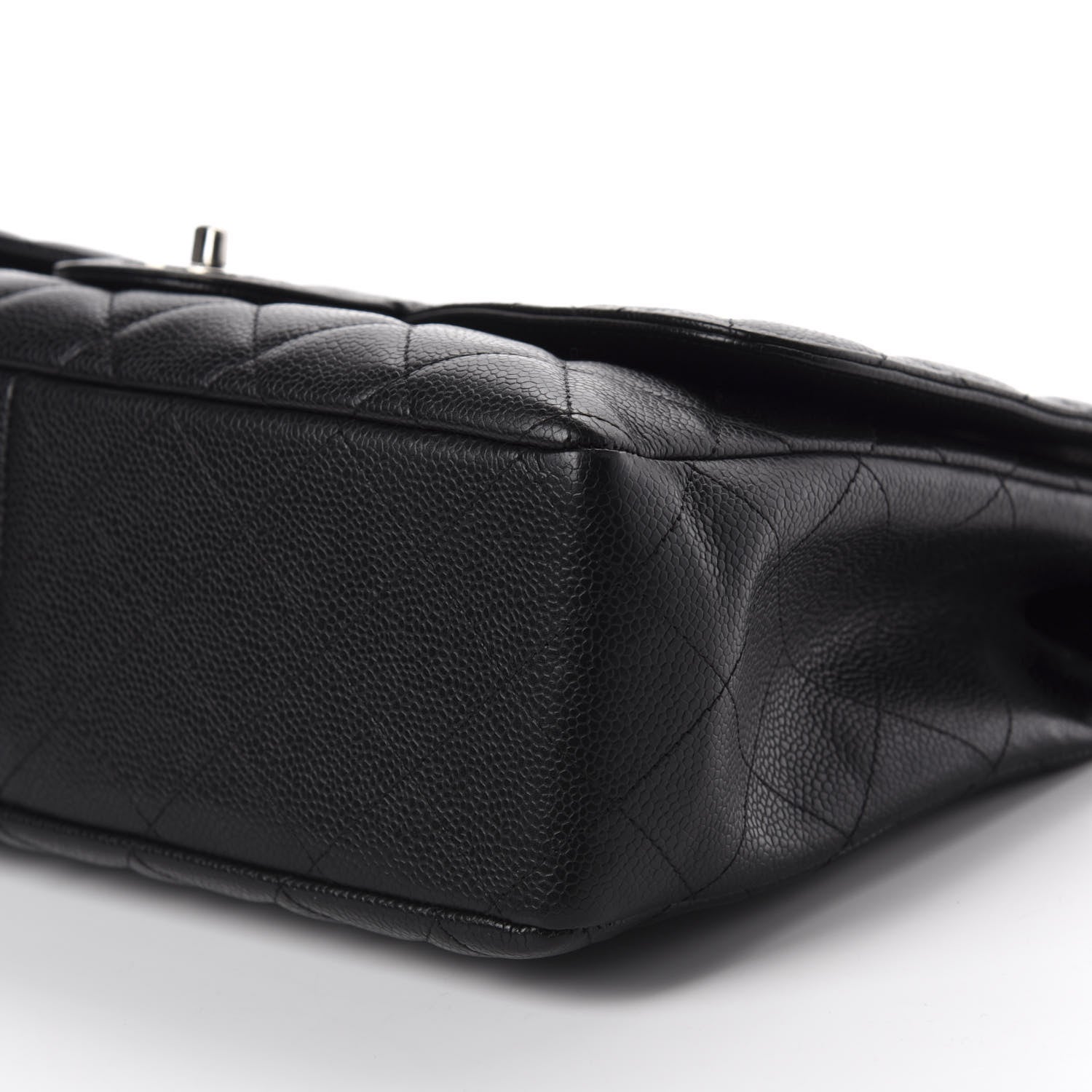 Chanel Caviar Quilted Jumbo Single Flap Black 7 of 11