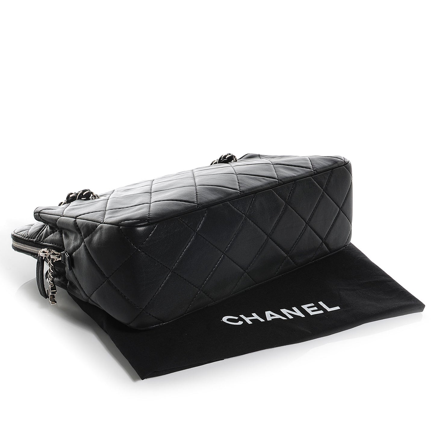 Calfskin Quilted In the Business Tote Black