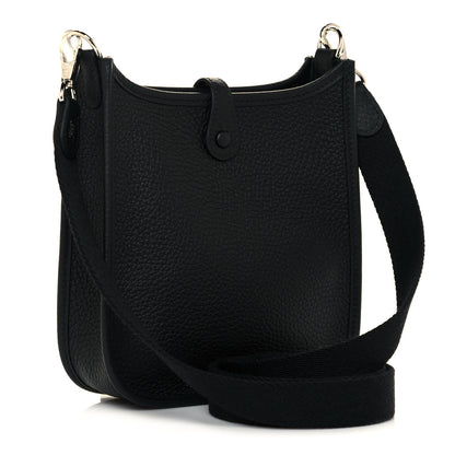Hermes Taurillon Clemence Evelyne TPM Black 3 of 10