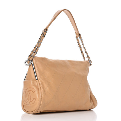 Chanel Lambskin Stitched Medium Ultimate Soft Tote Beige 3 of 18