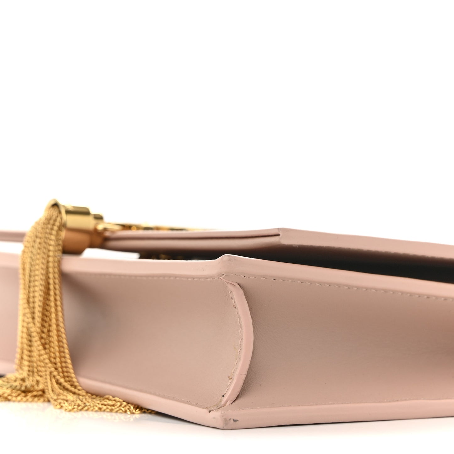 Smooth Calfskin Classic Monogram Kate Tassel Chain Wallet Pale Pink