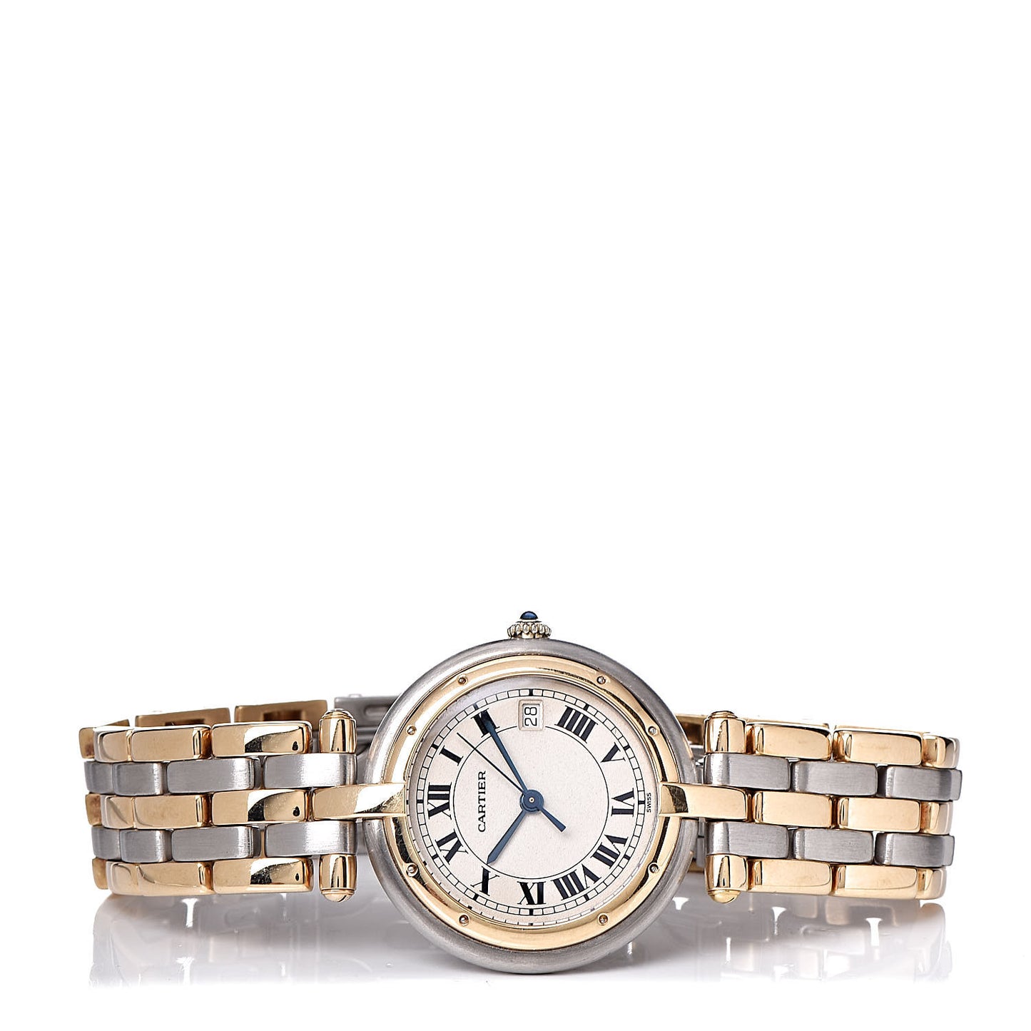 Stainless Steel 18K Yellow Gold 29mm Panthere Vendome Quartz Watch
