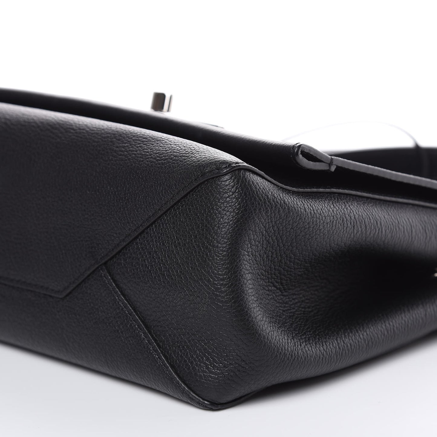 Soft Calfskin Lockme II Top Handle Black