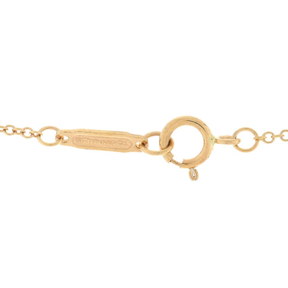 Tiffany 18K Yellow Gold Diamond Small T Smile Pendant Necklace 4 of 5