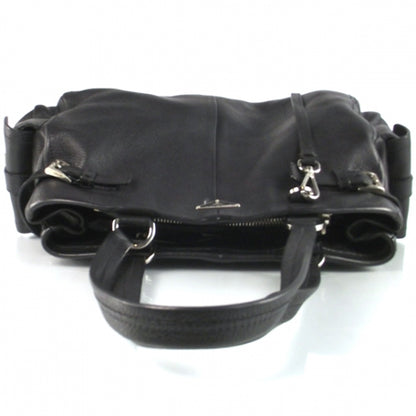 Prada Large Leather Tote Black 4 of 12