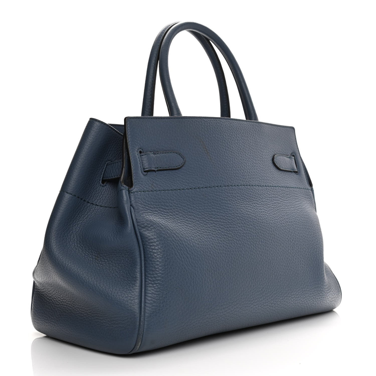 Mulberry Heavy Grain Small Belted Bayswater Tote Blue 3 of 15