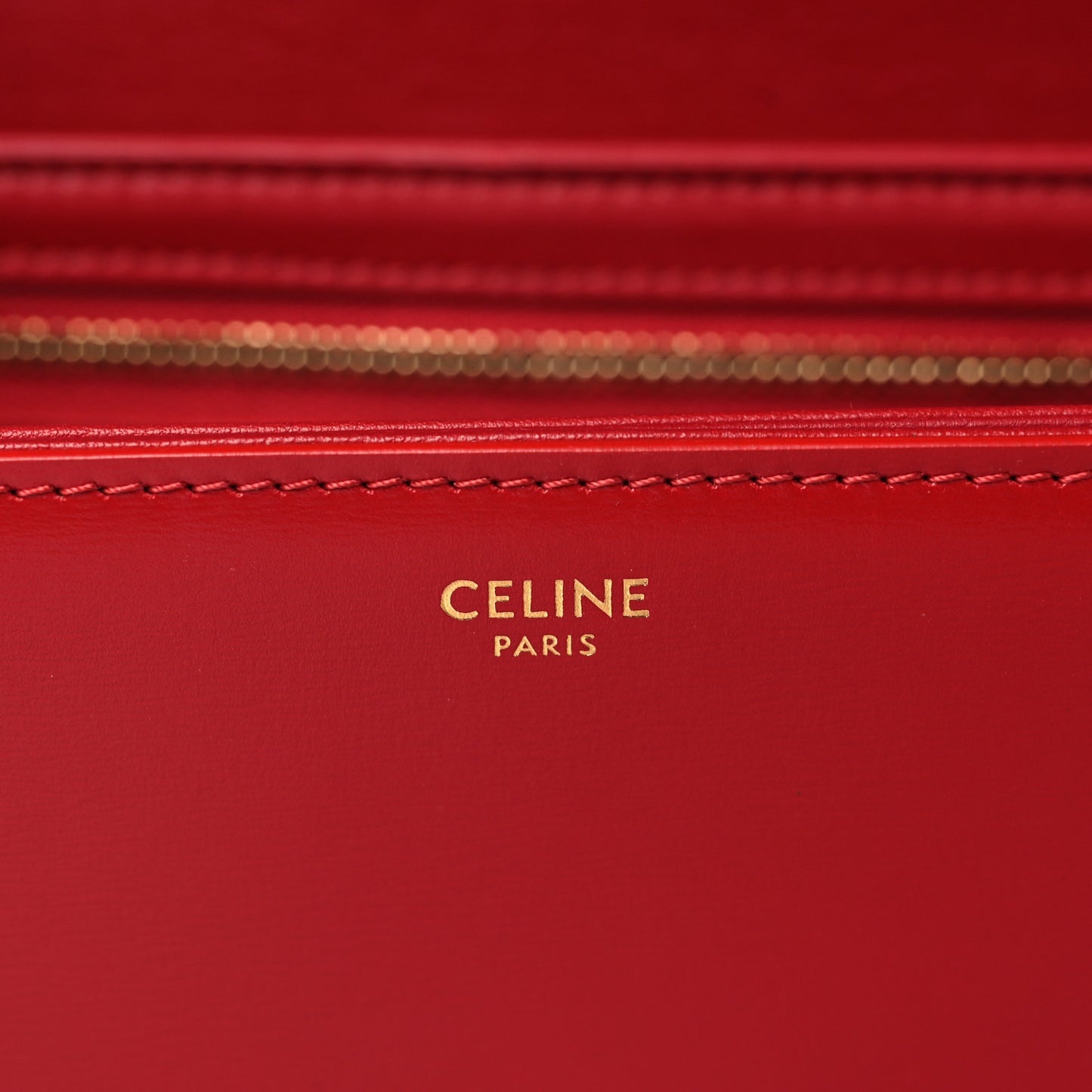 Shiny Calfskin Teen Triomphe Red