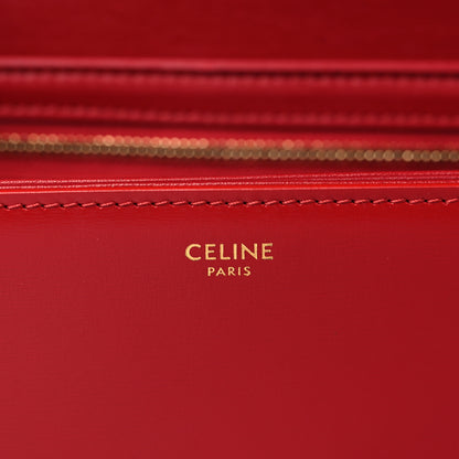 Celine Shiny Calfskin Teen Triomphe Red 6 of 9