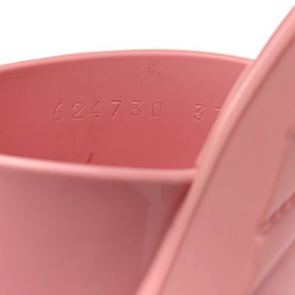 Gucci Rubber Gucci Logo Womens Platform 20/60mm Slide Sandals 37 Wild Rose 7 of 8