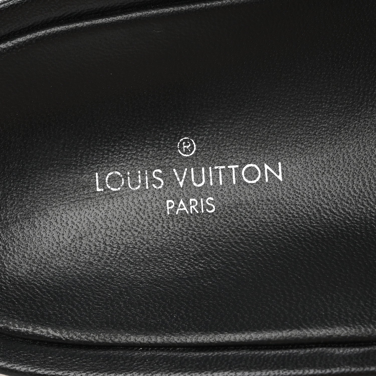 Louis Vuitton Lambskin Embossed Monogram Jumbo Flatform Mule Sandals 37 Black 8 of 10