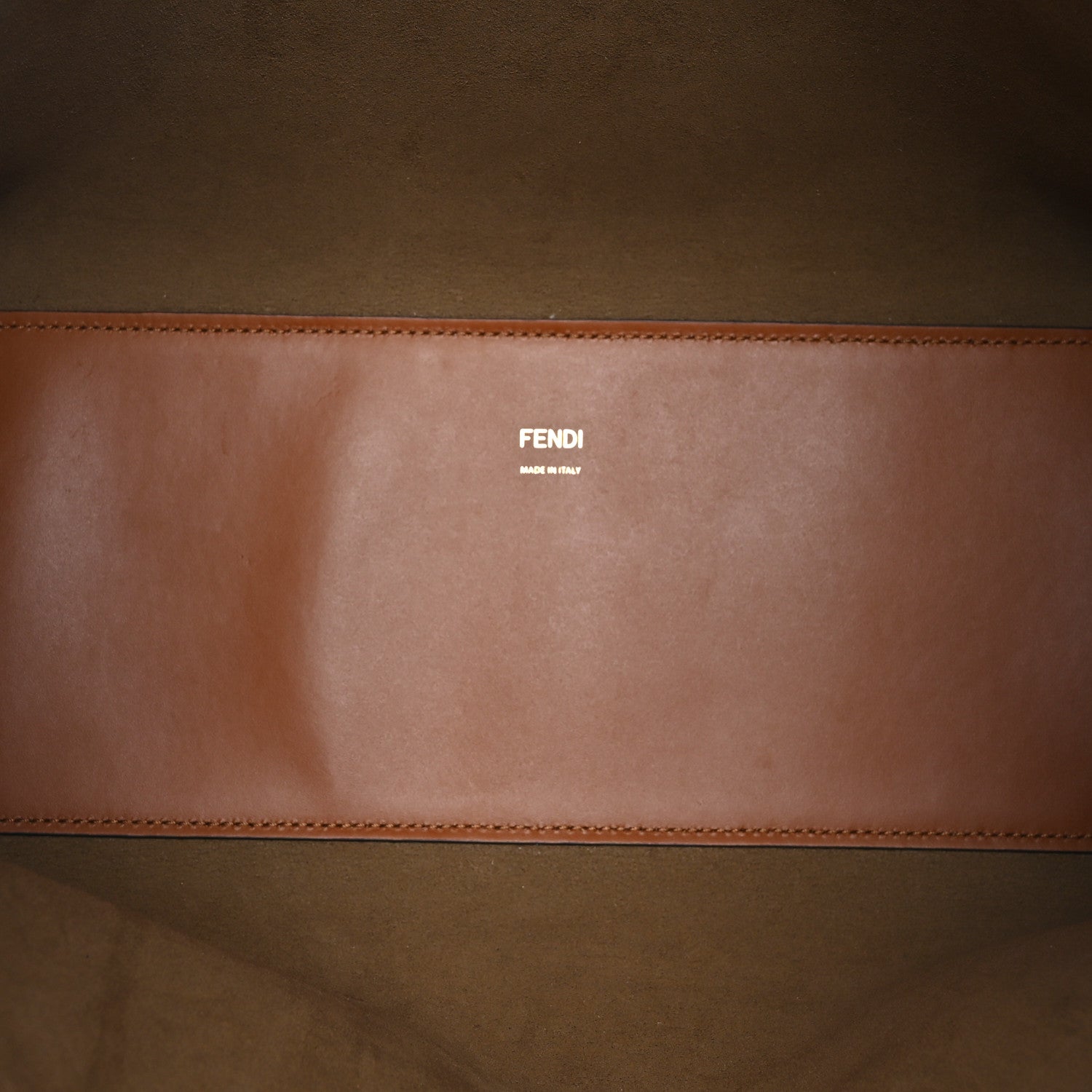 Fendi Vitello King Plexiglass Medium Fendi Sunshine Shopper Tote Cuoio 5 of 7