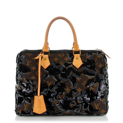 Louis Vuitton Monogram Fleur De Jais Sequins Speedy 30 1 of 10