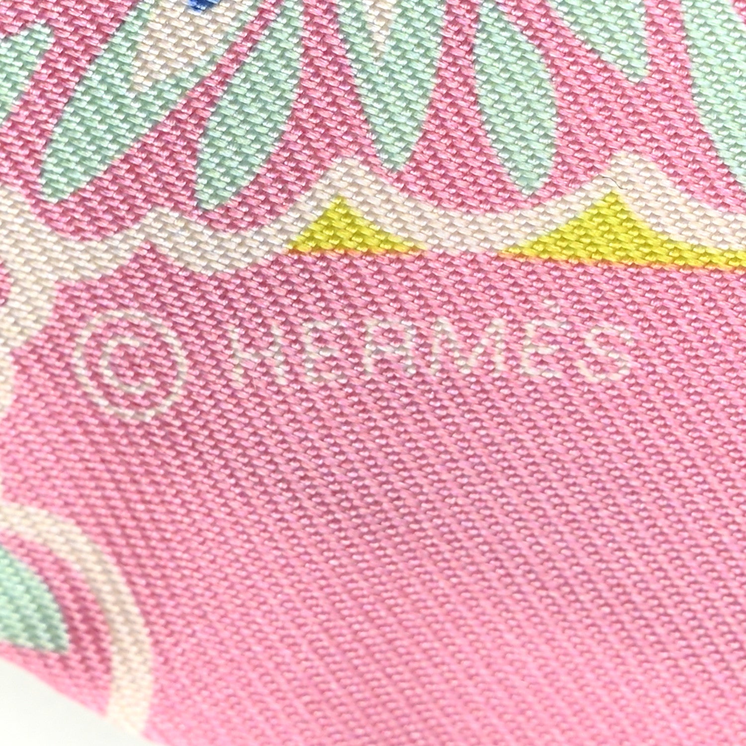 Hermes Silk The Three Graces Twilly Rose Bonbon Canard 3 of 4