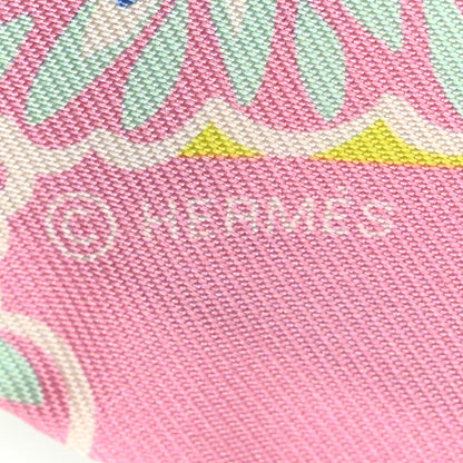 Hermes Silk The Three Graces Twilly Rose Bonbon Canard 3 of 4