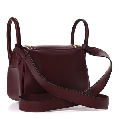 Hermes Swift Mini Lindy 20 Bordeaux 3 of 9