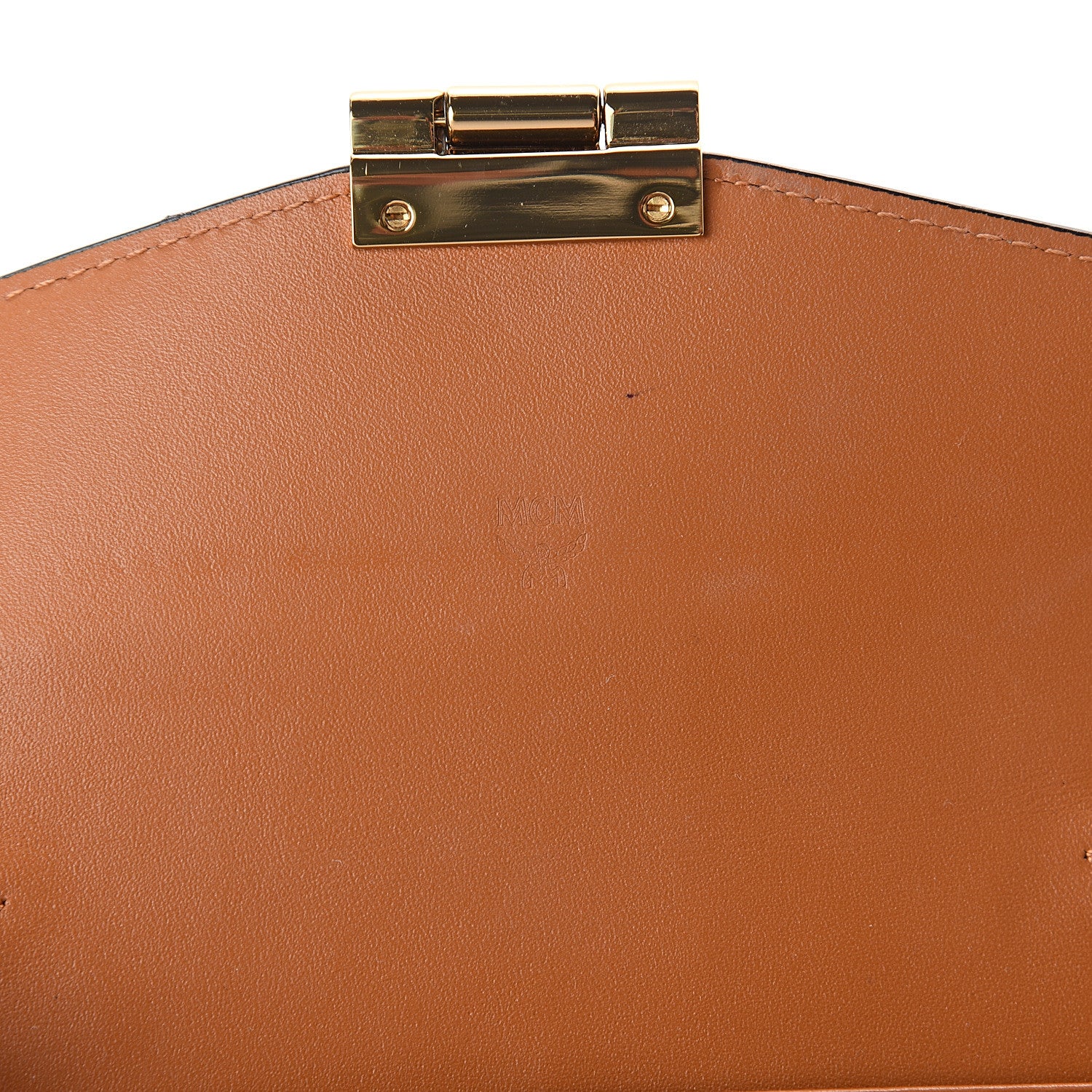 MCM Visetos Large Patricia Wallet On Chain Cognac 5 of 6