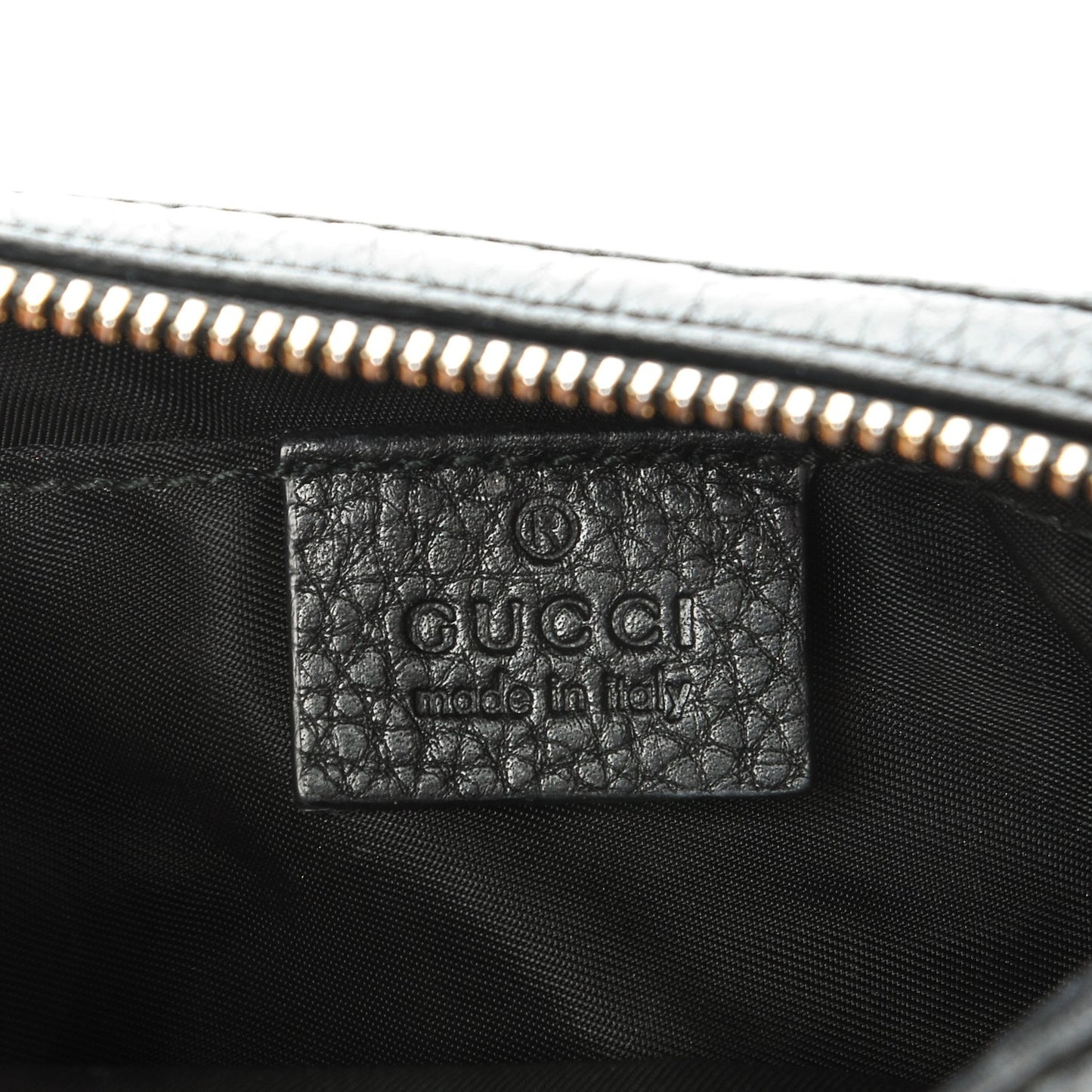Pebbled Calfskin Soho Small Cosmetic Case Black