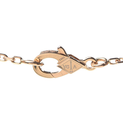 Van Cleef & Arpels 18K Rose Gold Vintage Alhambra Pendant Necklace 4 of 8