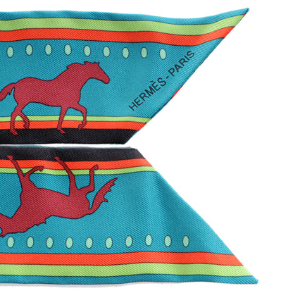 Hermes Silk Sequences Twilly Scarf Canard 5 of 6