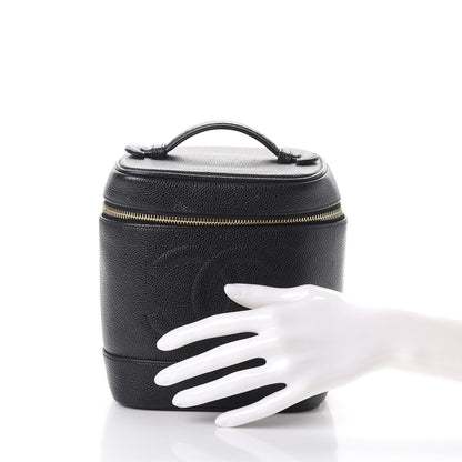 Chanel Caviar Cosmetic Vanity Bag Black 2 of 12