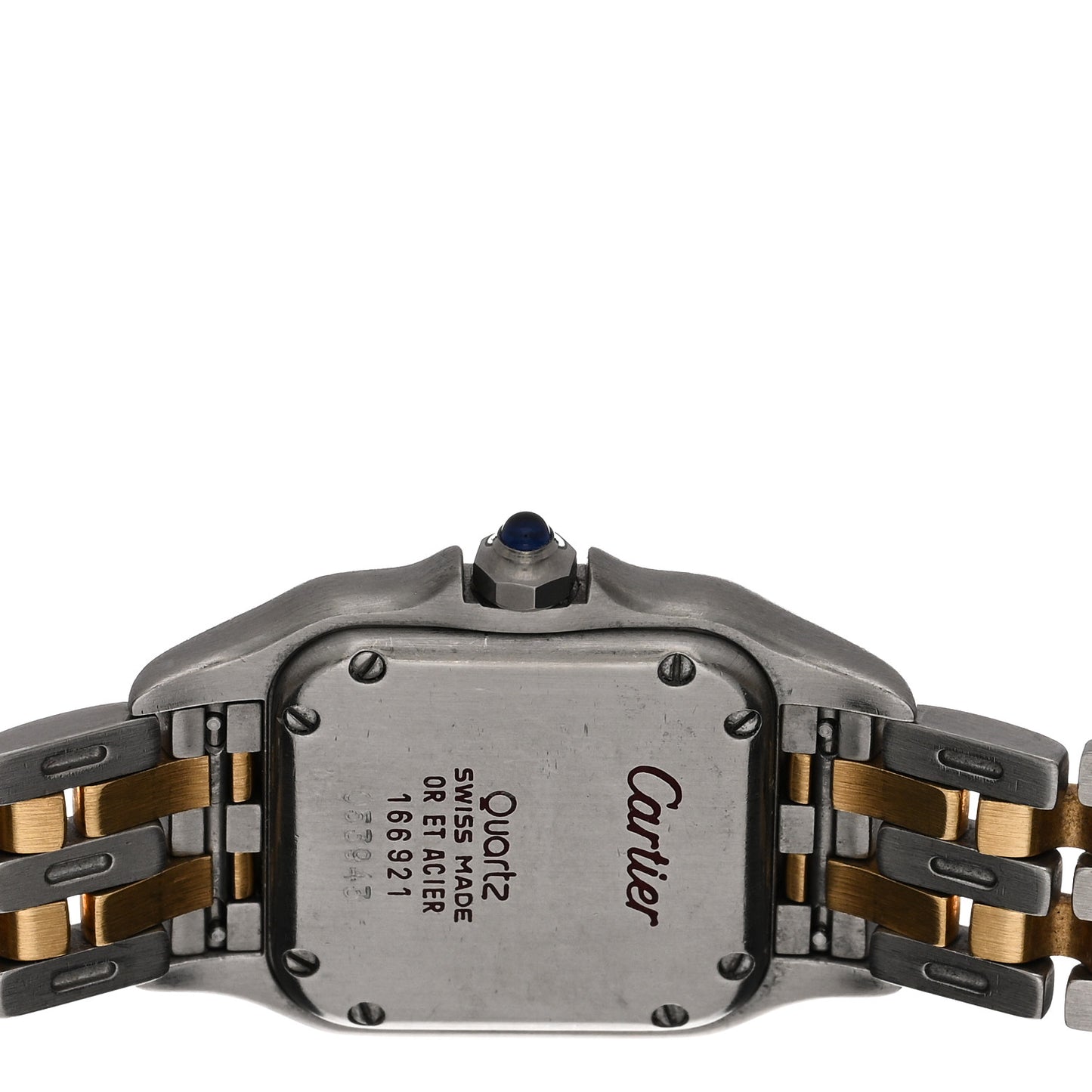 Stainless Steel 18K Yellow Gold 22mm Panthere Quartz Watch