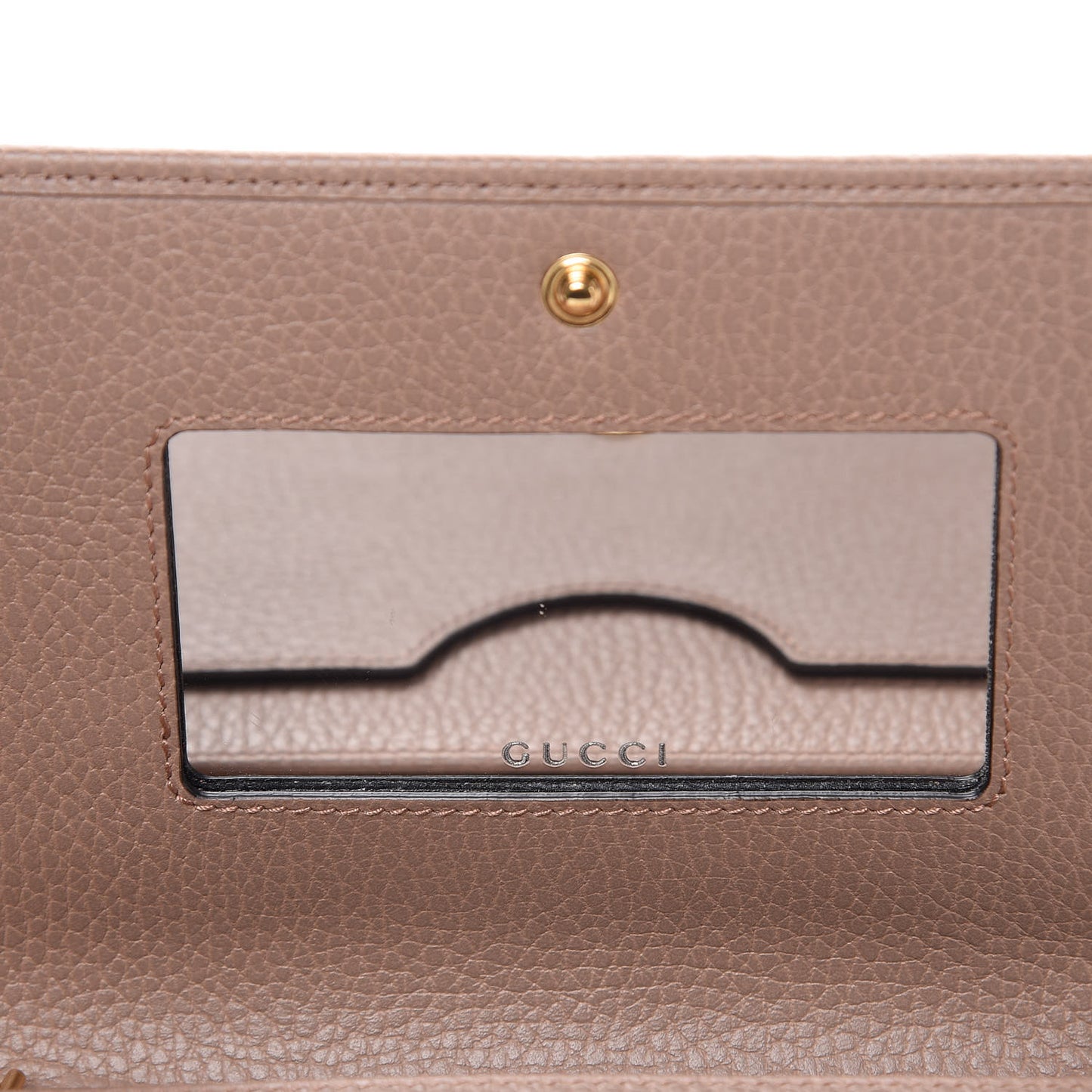 Calfskin Mini GG Marmont Chain Wallet Porcelain Rose