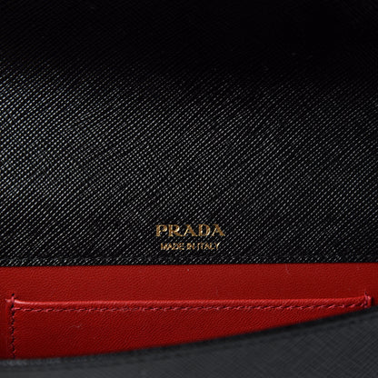 Prada Saffiano Lux Mini Shoulder Bag Black 13 of 14