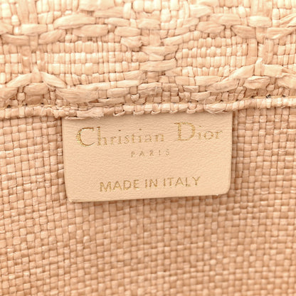Christian Dior Raffia Cannage Medium Book Tote Natural 6 of 13