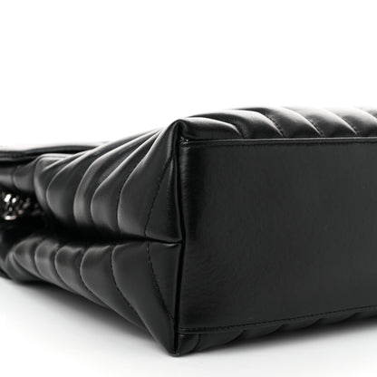 Saint Laurent Calfskin Y Quilted Monogram Medium Loulou Chain Satchel Black 9 of 11