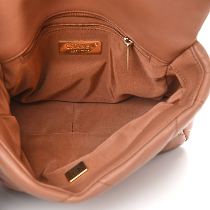 Chanel Lambskin Quilted Medium Chanel 19 Flap Brown 5 of 9