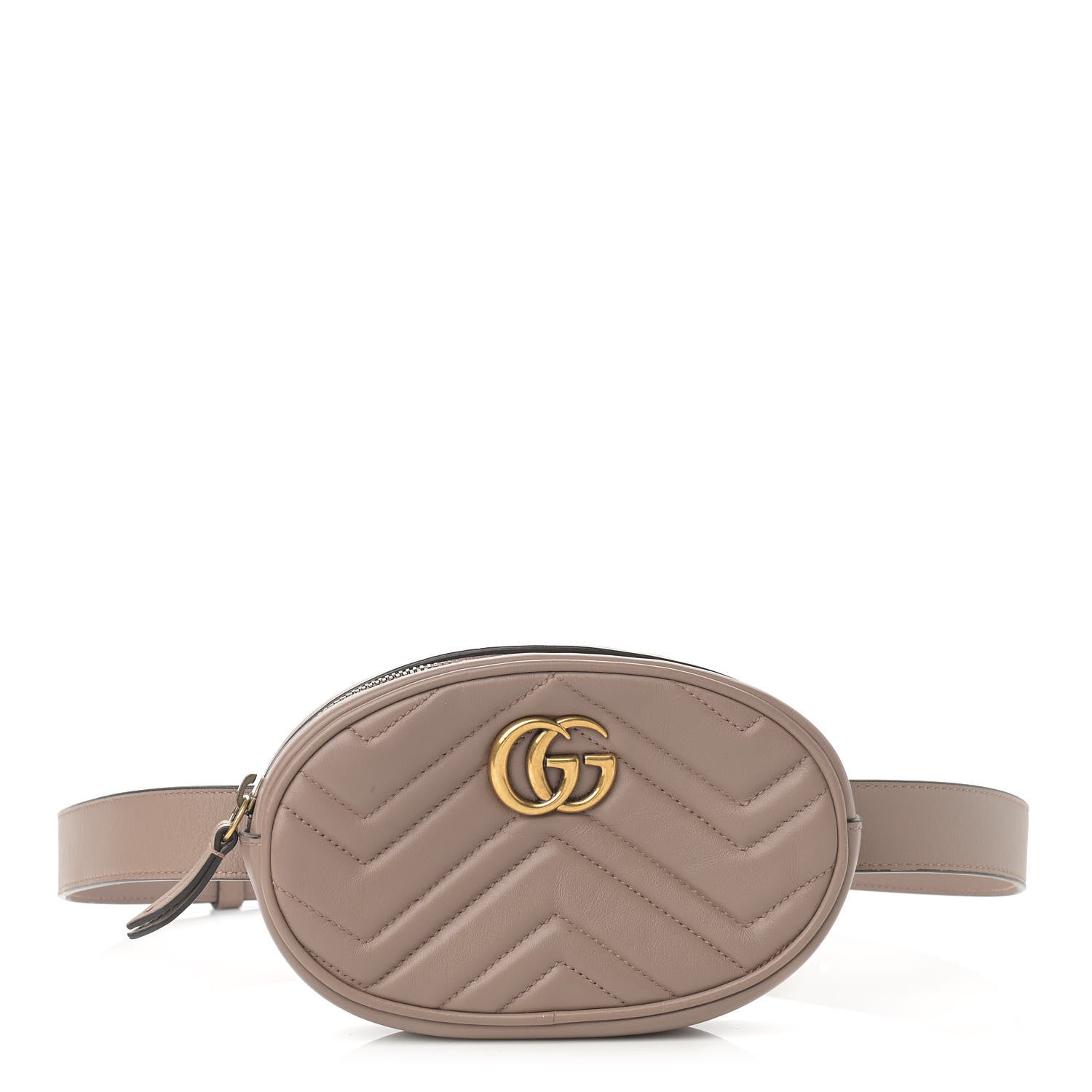 Gucci Calfskin Matelasse GG Marmont Belt Bag 95 38 Porcelain Rose 1 of 14