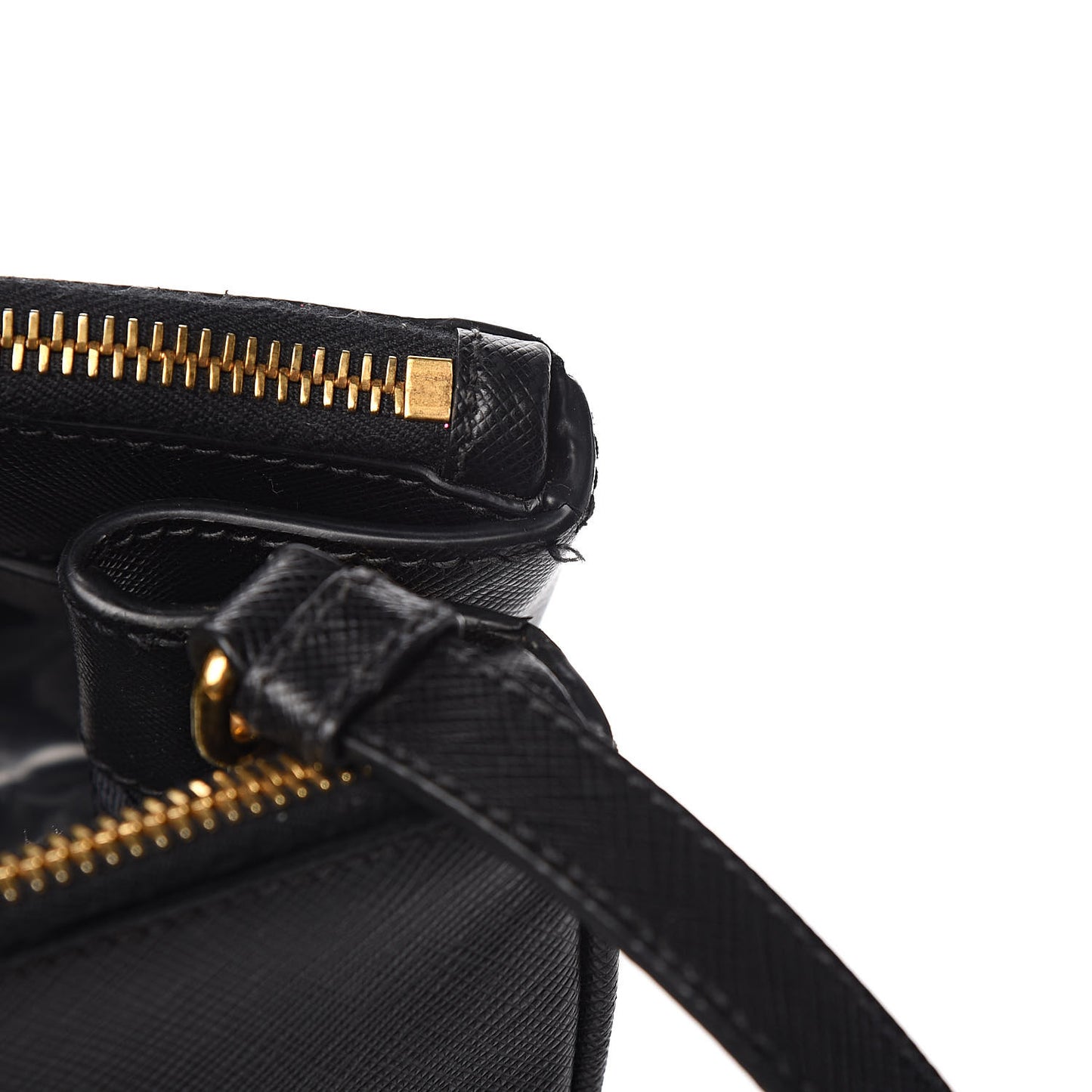 Saffiano Large Galleria Double Zip Tote Black