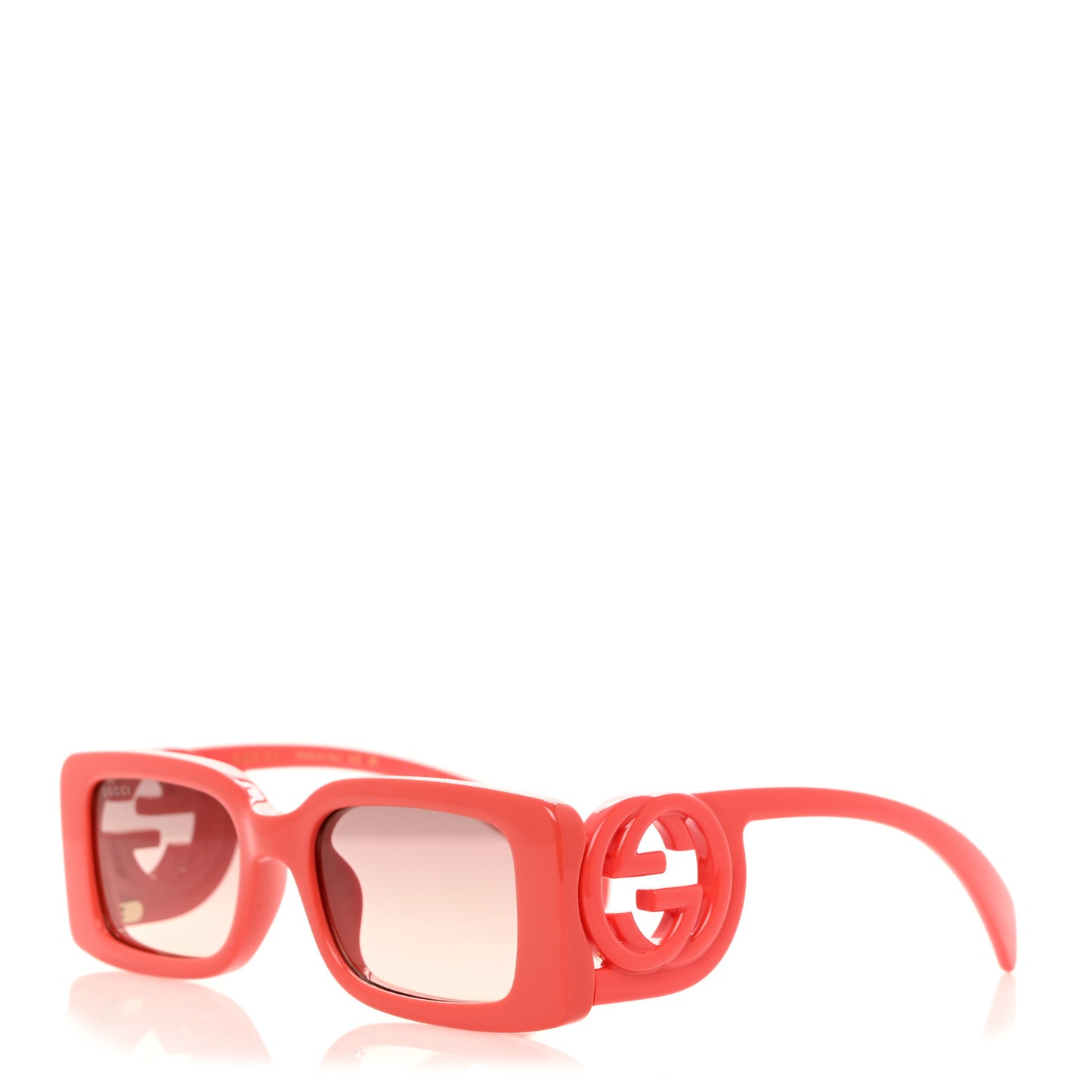 Acetate Chaise Rectangler Frame Sunglasses GG1325S Salmon Pink