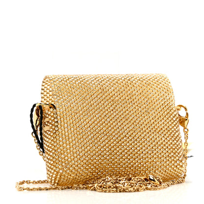 Fendi Glass Vitello King Beaded Mini Pico Baguette Charm Semolino 3 of 6