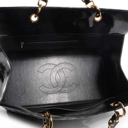Chanel Patent XL Shopping Tote Black 5 of 9