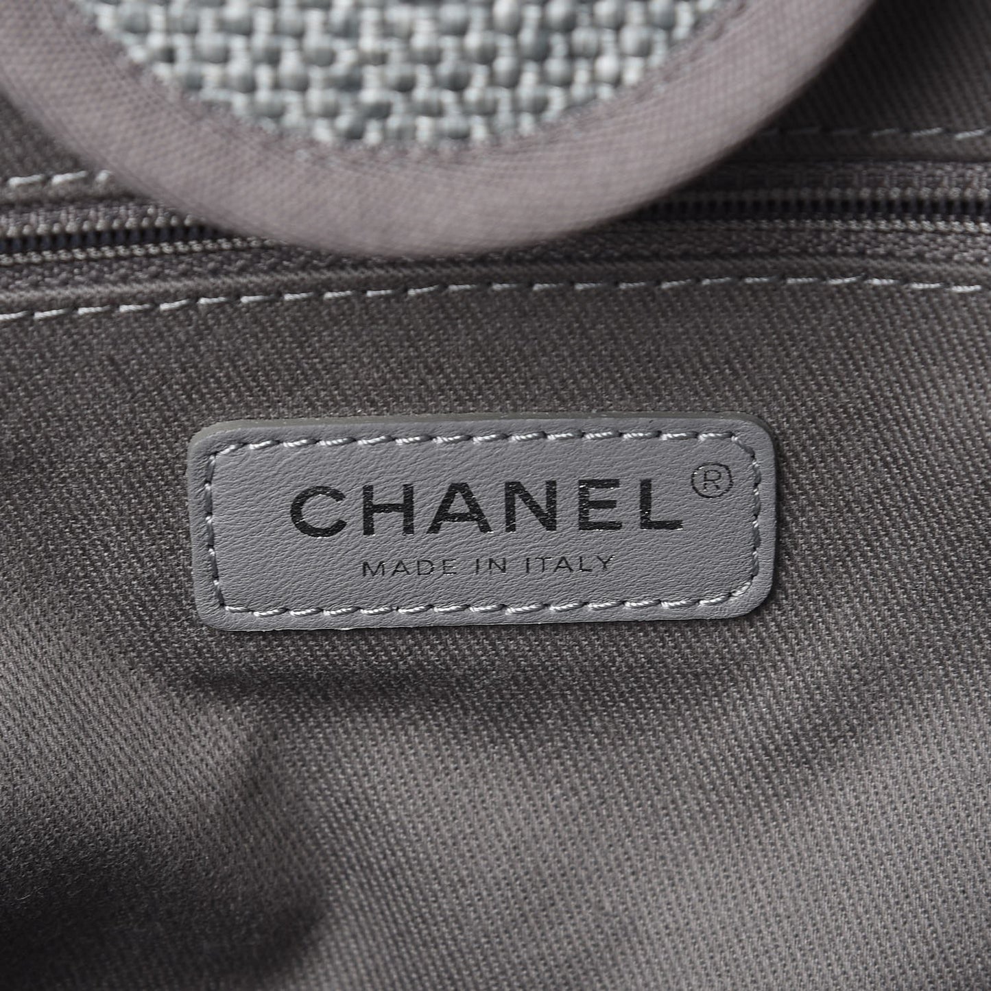 Canvas Large Deauville Tote Grey