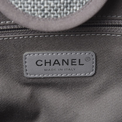 Chanel Canvas Large Deauville Tote Grey 6 of 8