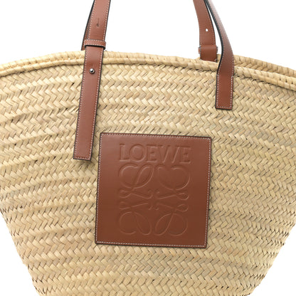 Loewe Raffia Large Basket Tote Bag Natural Tan 7 of 10