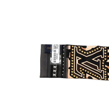Louis Vuitton Silk Monogram LV World Bandeau Brown 2 of 3