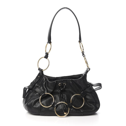 Saint Laurent Calfskin Saharienne Shoulder Bag Black 1 of 15