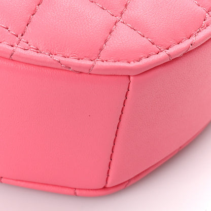 Chanel Lambskin Quilted CC In Love Heart Bag Pink 8 of 9