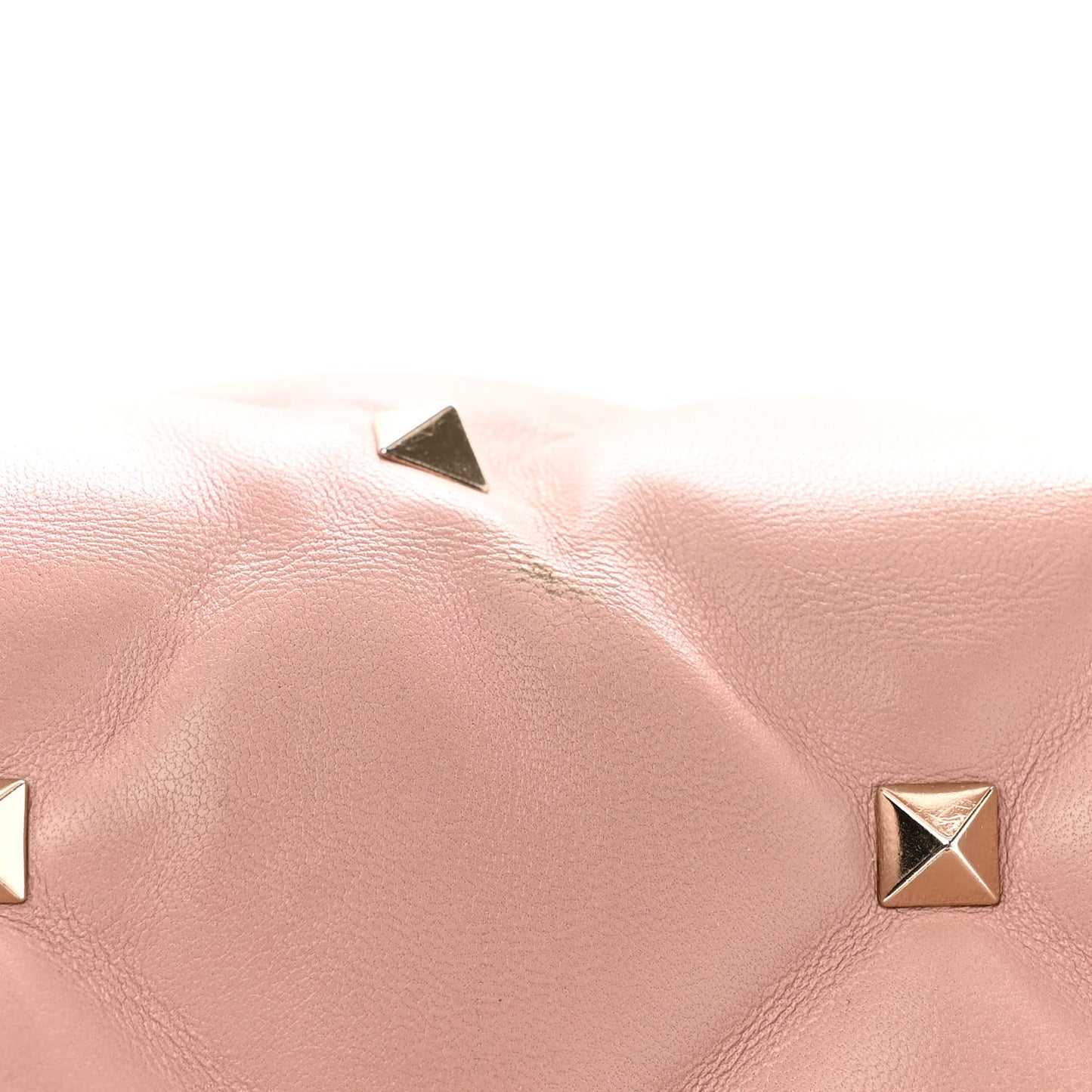 Nappa Medium Candystud Top Handle Bag Poudre Rubino